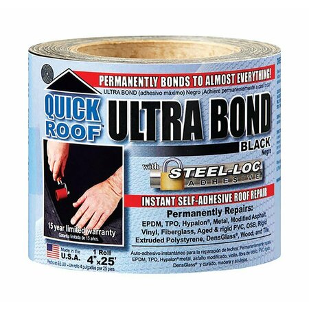 QUICK ROOF ULTRA BOND BLACK 4in. X25ft UBB425